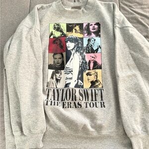 Taylor Swift Gray The Eras Tour Sweatshirt